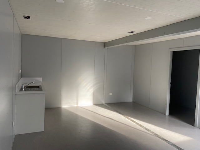 Site Office Interior with Sink